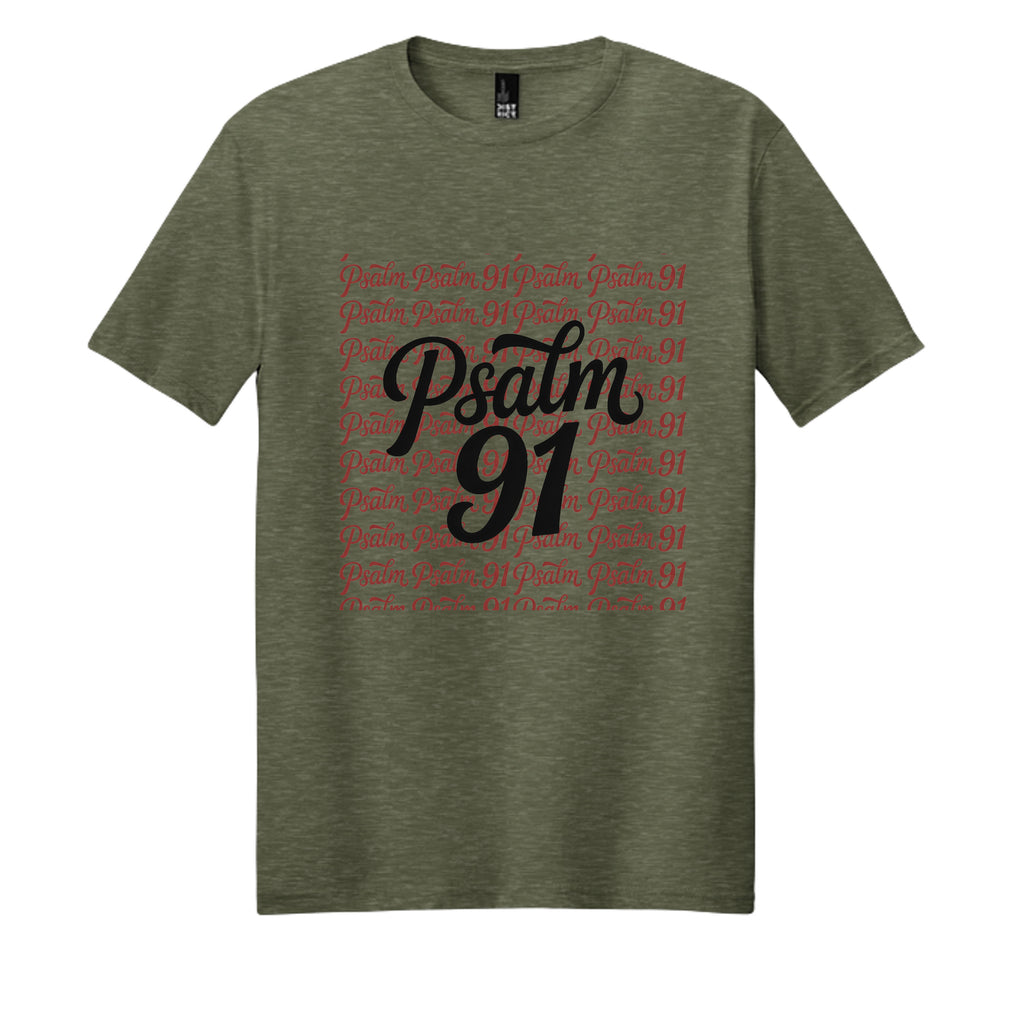 Heathered Olive - DM108 - FRONT