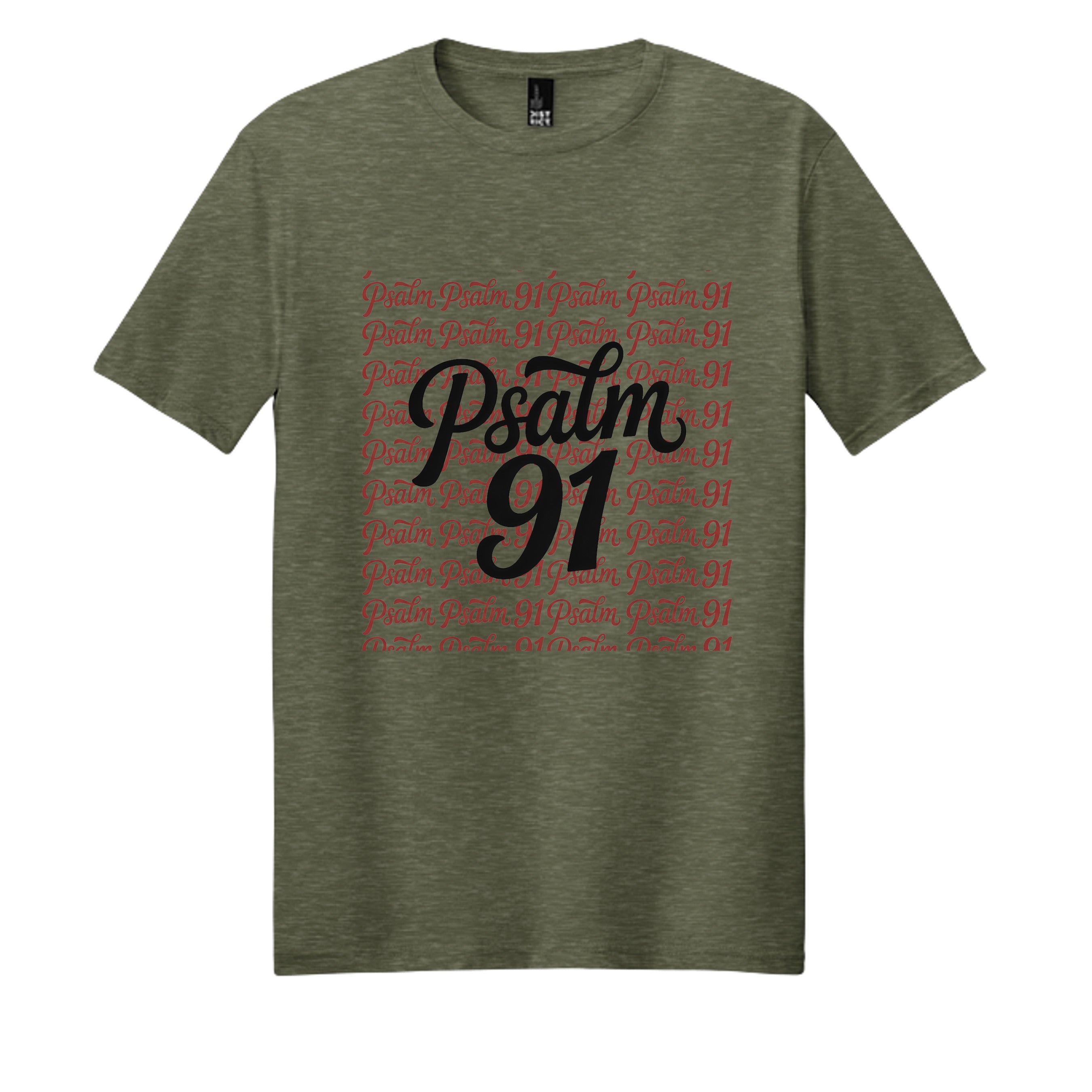 Heathered Olive - DM108 - FRONT