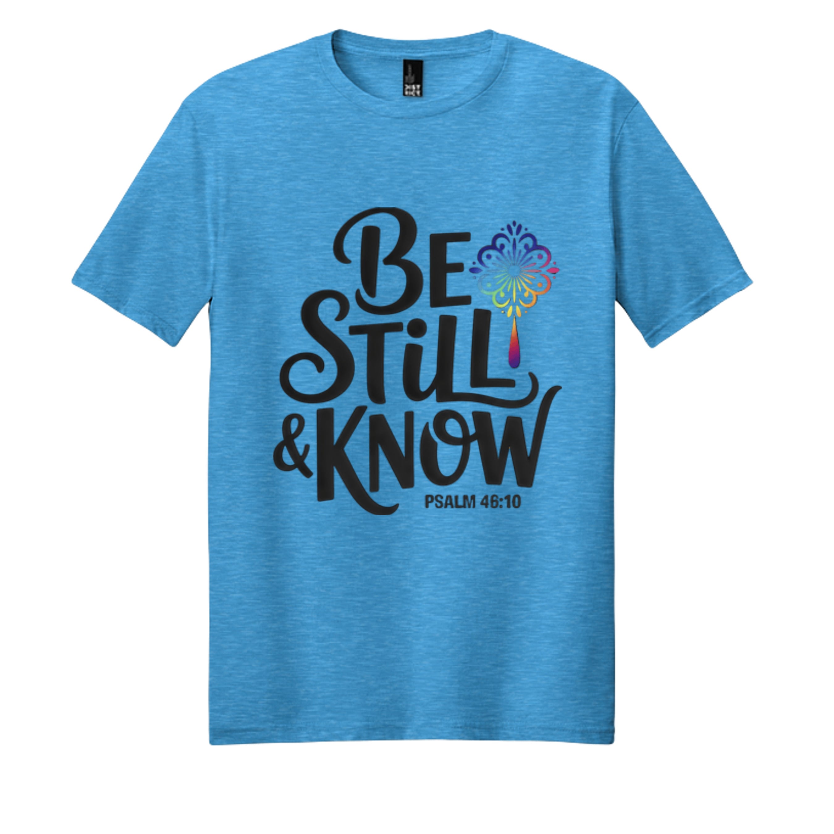 Heathered Bright Turquoise - DM108 - FRONT