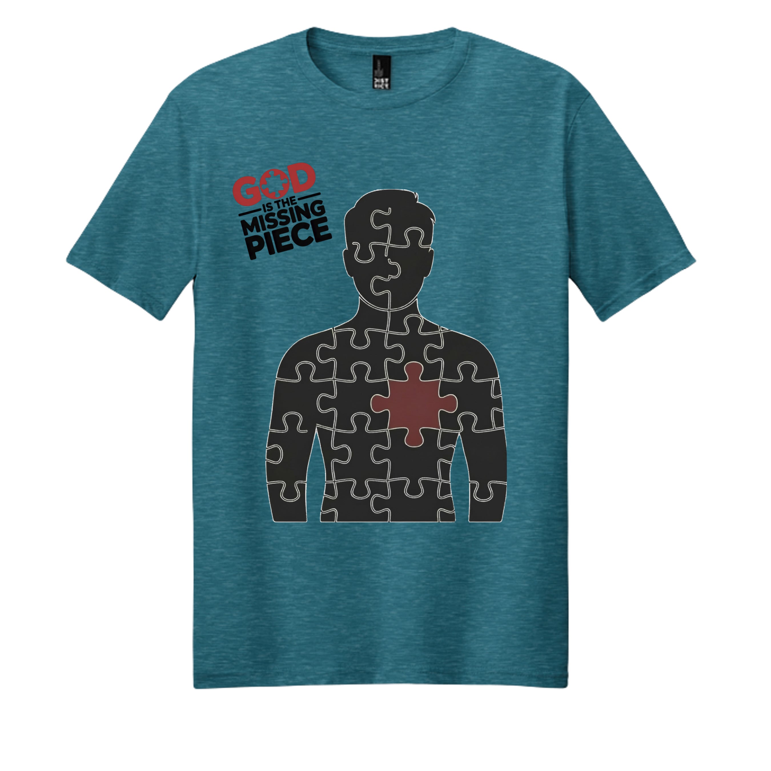 Heathered Teal - DM108 - FRONT