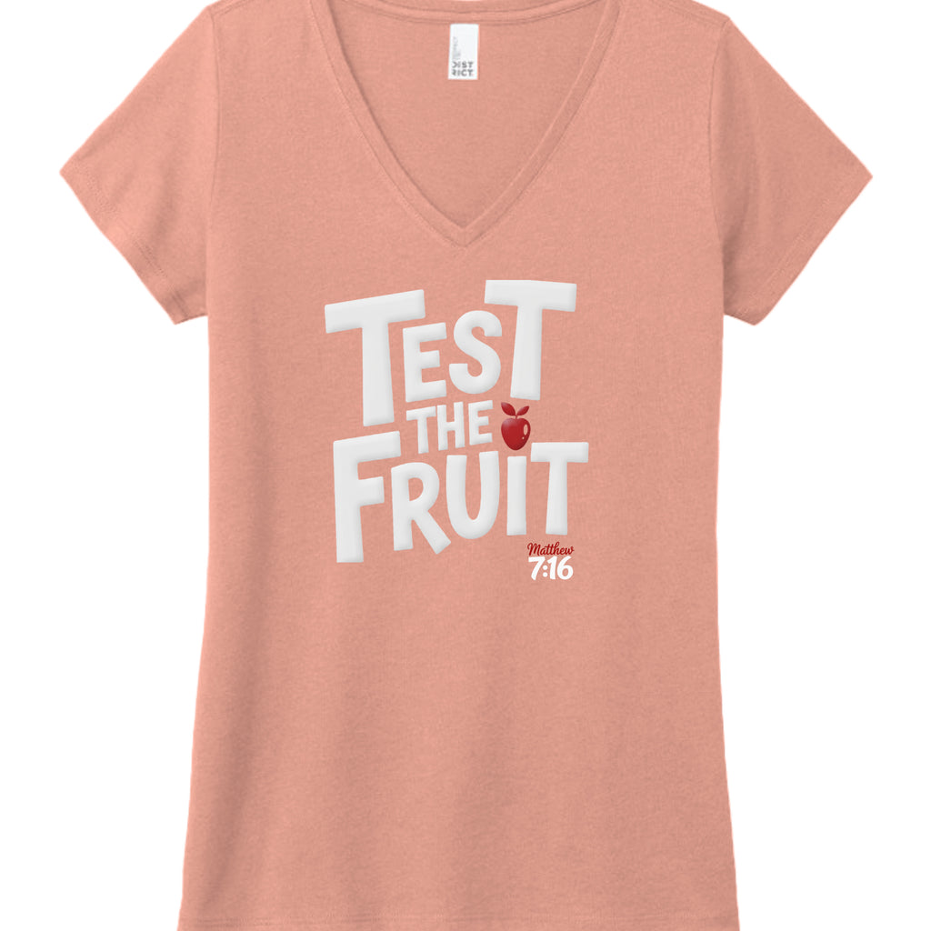 Heathered Dusty Peach - DM1350L - FRONT